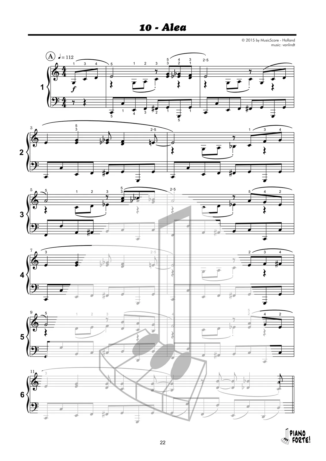 Voorbeeldpagina uit Piano Forte! 7