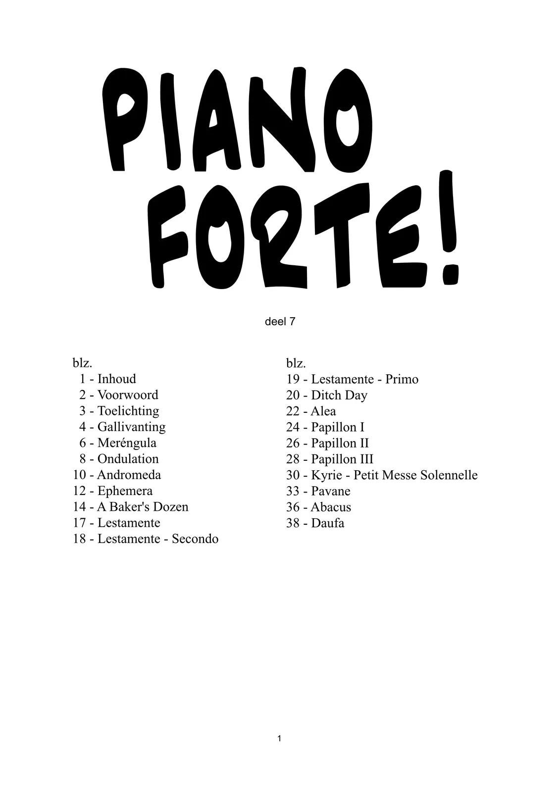 Voorbeeldpagina uit Piano Forte! 7
